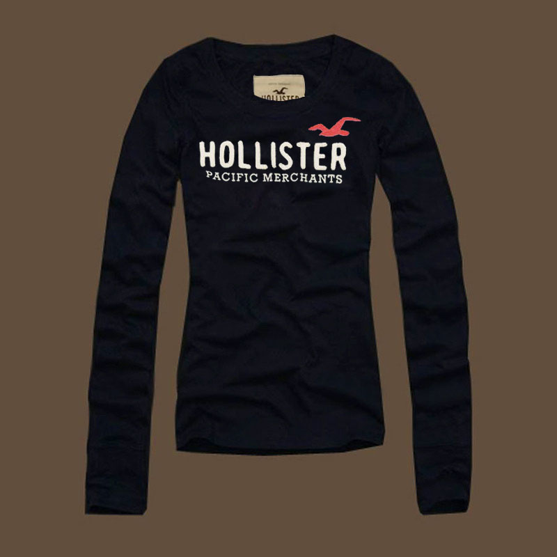 Hollister Mujeres De Cuello Redondo Largo Remera HCO4748